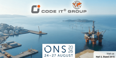 CodeIT Group at ONS Stavanger 2026: CSNE, eDOC, eMRB Hall 3, Stand 3415